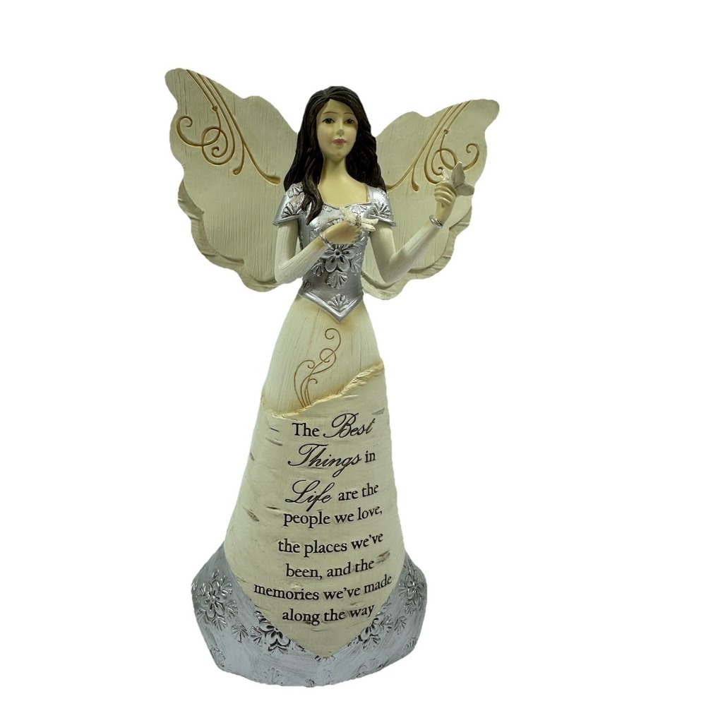 Elements Angel The Best Thing In Life Friendship Figurine 82328 Birch Bark ~8"
